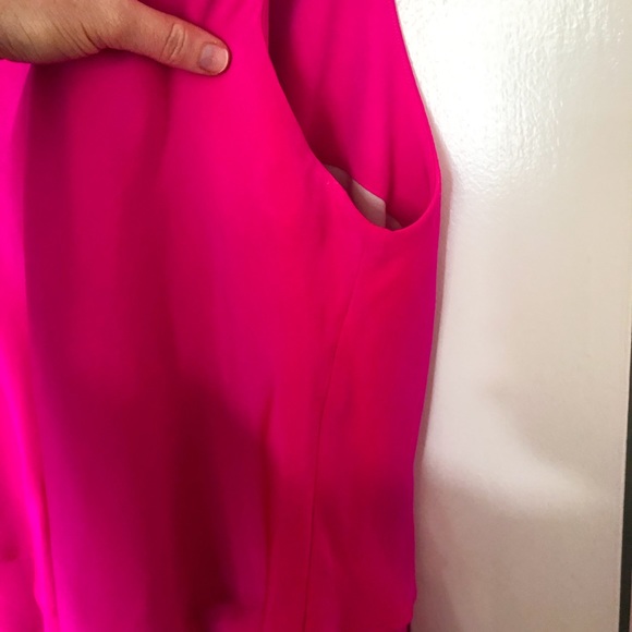 Amanda Uprichard Silk Mini Dress in Hot Pink - Picture 5 of 6